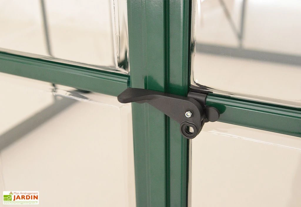 Serre De Jardin En Aluminium Et Polycarbonate Balance – Vert 6 Serre De Jardin En Aluminium Et Polycarbonate Balance – Vert – Image 6