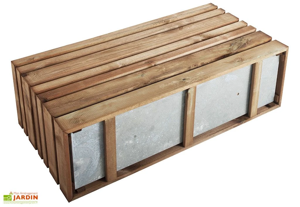 Jardinière Avec Treillis Lign Z (100x30x130cm) 2 Jardinière Avec Treillis Lign Z (100x30x130cm) – Image 2