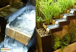 Fontaine De Jardin En Pierre Naturelle + Jardinière (120x43x120) -Abriet Mobilier Soldes Boutique fontaine de jardin en pierre naturelle babylone 1