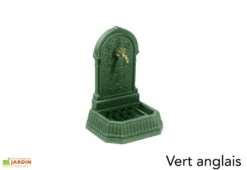 Fontaine De Jardin Murale En Fonte Florale + Robinet 9 Fontaine De Jardin Murale En Fonte Florale + Robinet -Abriet Mobilier Soldes Boutique fontaine jardin fonte dommartin florale vert anglais