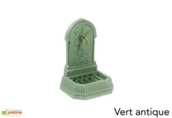 Fontaine De Jardin Murale En Fonte Florale + Robinet 10 Fontaine De Jardin Murale En Fonte Florale + Robinet -Abriet Mobilier Soldes Boutique fontaine jardin fonte dommartin florale vert antique