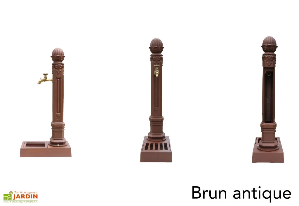 Fontaine De Jardin En Fonte Borne Centrale Griffon Avec Vasque 2 Fontaine De Jardin En Fonte Borne Centrale Griffon Avec Vasque – Image 2