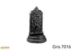 Fontaine De Jardin Murale En Fonte Neptune + Robinet Colvert -Abriet Mobilier Soldes Boutique fontaine jardin fonte dommartin neptune gris 7016