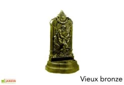 Fontaine De Jardin Murale En Fonte Neptune + Robinet Colvert -Abriet Mobilier Soldes Boutique fontaine jardin fonte dommartin neptune vieux bronze 1