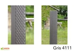 Fontaine De Jardin En Fonte Borne Pixel Avec Vasque -Abriet Mobilier Soldes Boutique fontaine jardin fonte dommartin pixel vasque gris 4111