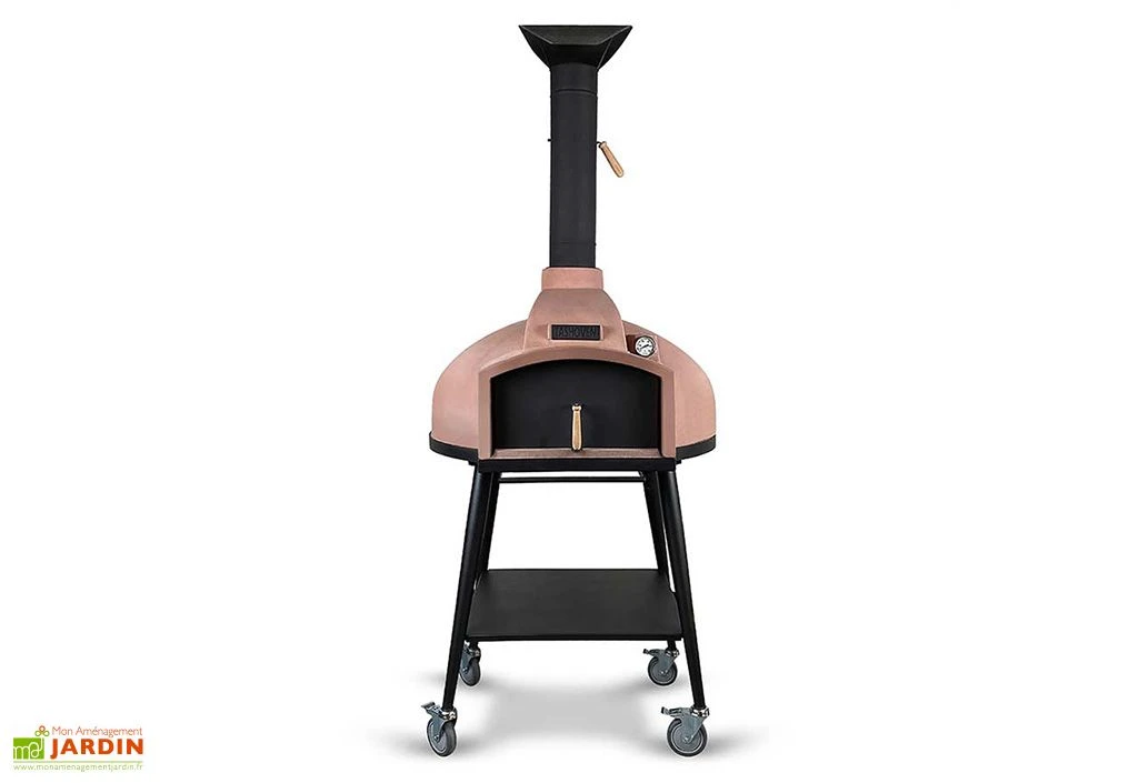Four à Bois Extérieur Four à Pizza Pietra + Chariot 5 Four à Bois Extérieur Four à Pizza Pietra + Chariot – Image 5