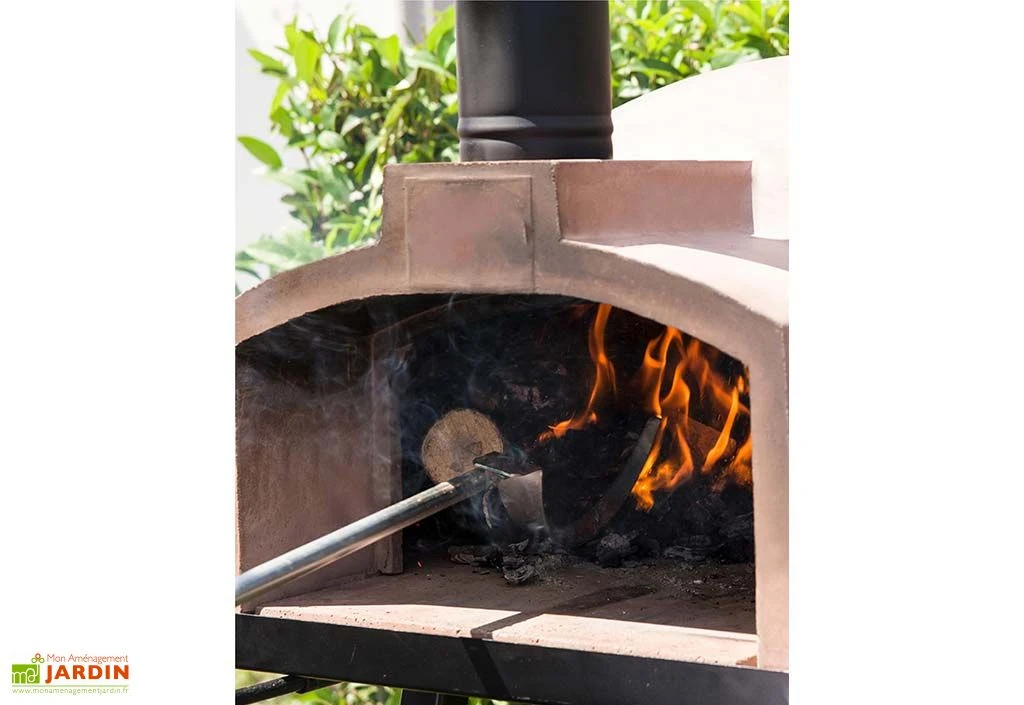 Four à Bois Extérieur Four à Pizza Pietra + Chariot 4 Four à Bois Extérieur Four à Pizza Pietra + Chariot – Image 4