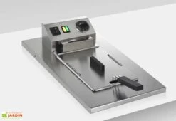 Table De Cuisson Avec Plancha à Gaz En Inox Et Friteuse Oasi 205C -Abriet Mobilier Soldes Boutique friteuse table cuisson inox