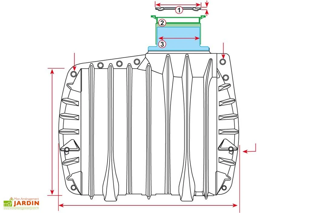 Cuve Recuperateur Eau Enterree 4500 L 2 Cuve Recuperateur Eau Enterree 4500 L – Image 2