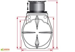 Cuve Recuperateur Eau Enterree 2000 L 6 Cuve Recuperateur Eau Enterree 2000 L -Abriet Mobilier Soldes Boutique g0002243 face