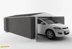 Garage En Métal Galvanisé XXL Grande Largeur 20 M² -Abriet Mobilier Soldes Boutique garage acier galvanise easyshed xxl 525x375cm