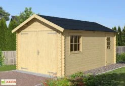 Garage En Bois Brut 34 Mm 5,40 X 3,00 M - Dillon 16,2 M²