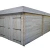 Garage En Bois D’Épicéa Brut 21 M²