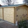 Garage En Bois D’Épicéa Brut 24 M²