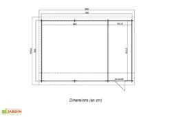 Garage En Bois D’Épicéa Brut Avec Portes Basculantes Hawaii 39 M² -Abriet Mobilier Soldes Boutique garage bois epicea brut avec portes basculantes hawaii 39 m