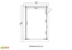 Garage En Bois D’Épicéa Brut Porte Basculante Canberra 18 M² 5 Garage En Bois D’Épicéa Brut Porte Basculante Canberra 18 M² -Abriet Mobilier Soldes Boutique garage bois epicea brut porte double basculante canberra 18 m 4