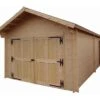 Garage De Jardin En Bois D’épicéa Brut 60 Mm – 24,23 M²