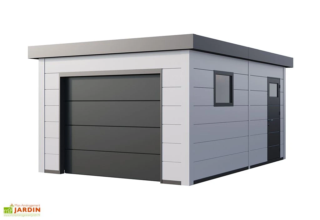 Garage En Métal Avec Porte Motorisée – 19,3 M² 5 Garage En Métal Avec Porte Motorisée – 19,3 M² – Image 5