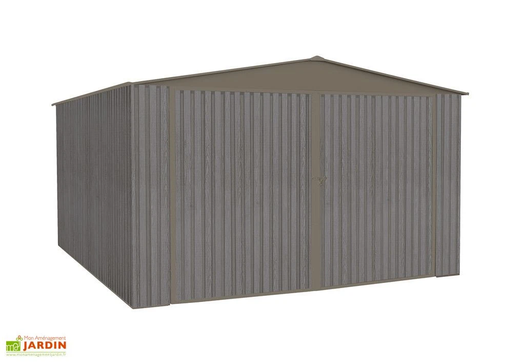 Garage En Métal Look Bois Vieilli 17,47 M² 1 Voiture 2 Garage En Métal Look Bois Vieilli 17,47 M² 1 Voiture – Image 2