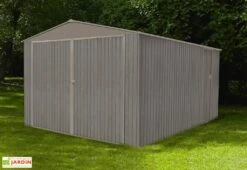 Garage En Métal Look Bois Vieilli 17,47 M² 1 Voiture