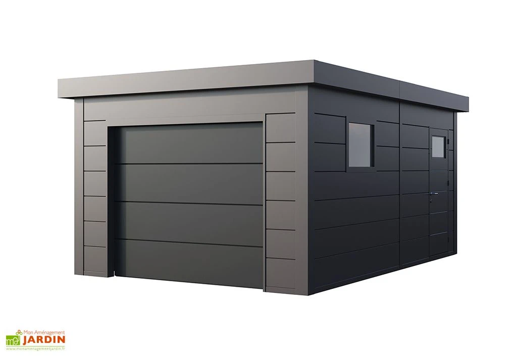 Garage En Métal Avec Porte Motorisée – 19,3 M² 2 Garage En Métal Avec Porte Motorisée – 19,3 M² – Image 2
