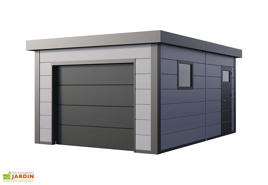 Garage En Métal Avec Porte Motorisée – 19,3 M² 3 Garage En Métal Avec Porte Motorisée – 19,3 M² – Image 3