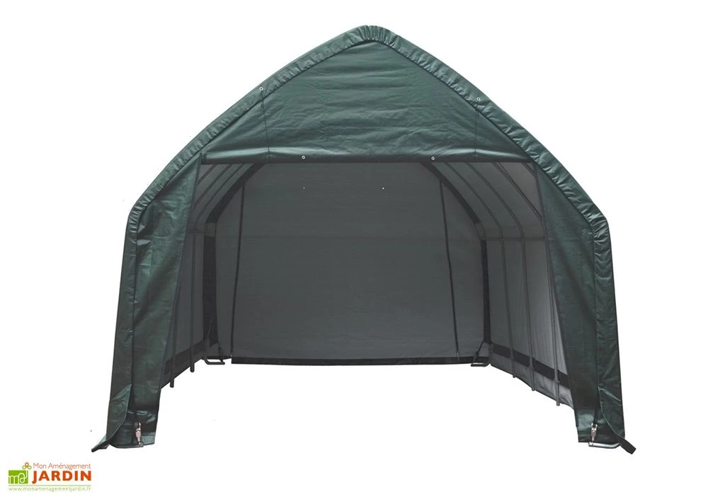 Garage Souple Et Mobile En Acier Et Polyéthylène 24 M² - 6 X 4 M 2 Garage Souple Et Mobile En Acier Et Polyéthylène 24 M² - 6 X 4 M – Image 2