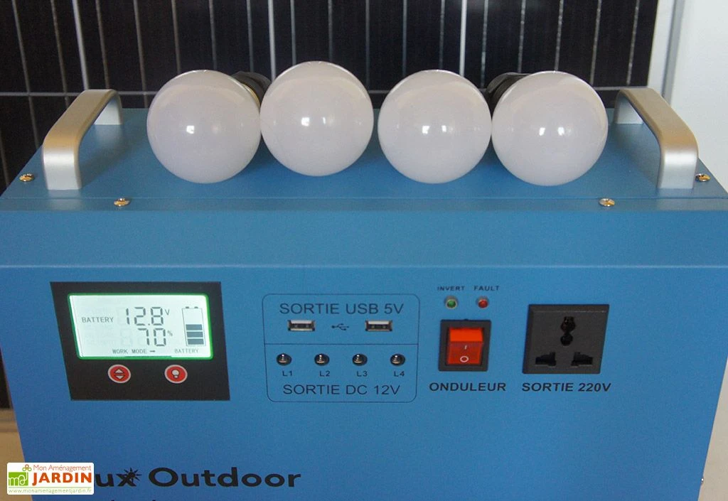 Station D’énergie Solaire SHS1265 Onduleur Hybride + Panneau 150 W 3 Station D’énergie Solaire SHS1265 Onduleur Hybride + Panneau 150 W – Image 3