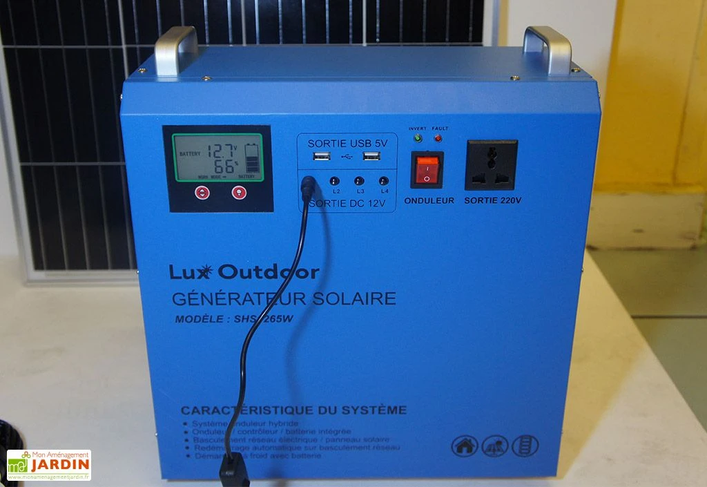 Station D’énergie Solaire SHS1265 Onduleur Hybride + Panneau 150 W 2 Station D’énergie Solaire SHS1265 Onduleur Hybride + Panneau 150 W – Image 2