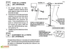 Lot De 4 Glissières Pour Abris Spacemaker -Abriet Mobilier Soldes Boutique glissieres abri spacemaker a67