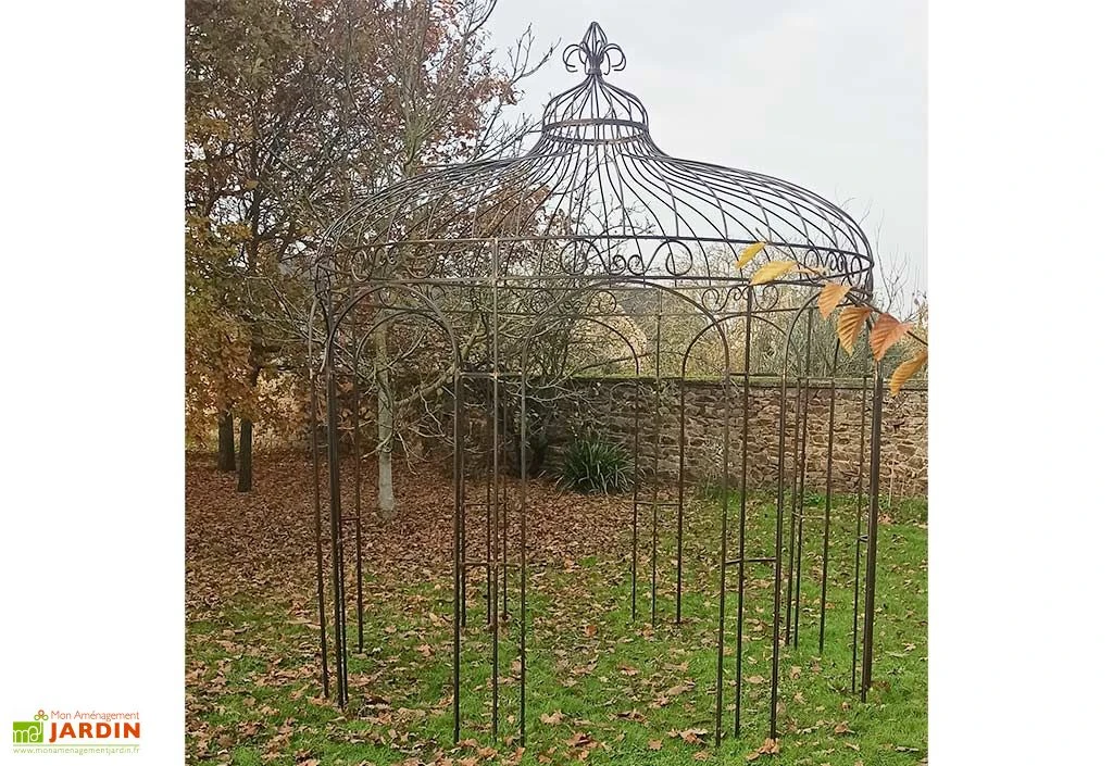 Gloriette En Fer Forgé - Fleurdelisée ∅ 3,00 M 5 Gloriette En Fer Forgé - Fleurdelisée ∅ 3,00 M – Image 5