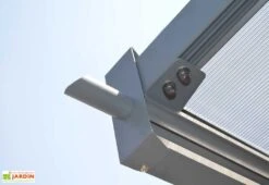 Carport Double En Aluminium Et Polycarbonate Mistral 30 M² -Abriet Mobilier Soldes Boutique gouttiere carport aluminium polycarbonate mistral 30m