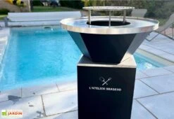Brasero D’extérieur Avec Plaque De Cuisson En Acier – ø 85 Cm