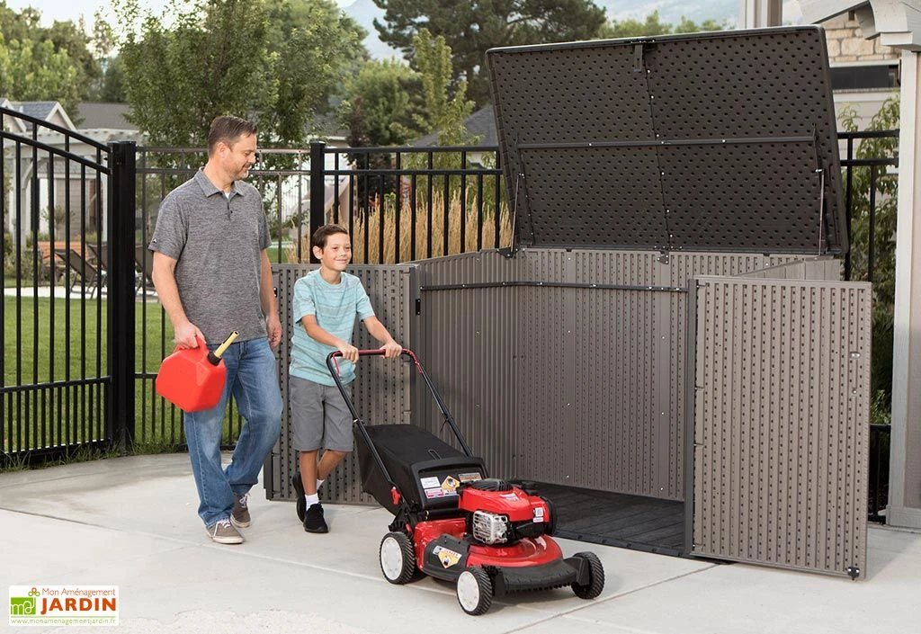 Lifetime Coffre De Rangement Extérieur En Résine Effet Bois - 2407 L 4 Lifetime Coffre De Rangement Extérieur En Résine Effet Bois - 2407 L – Image 4