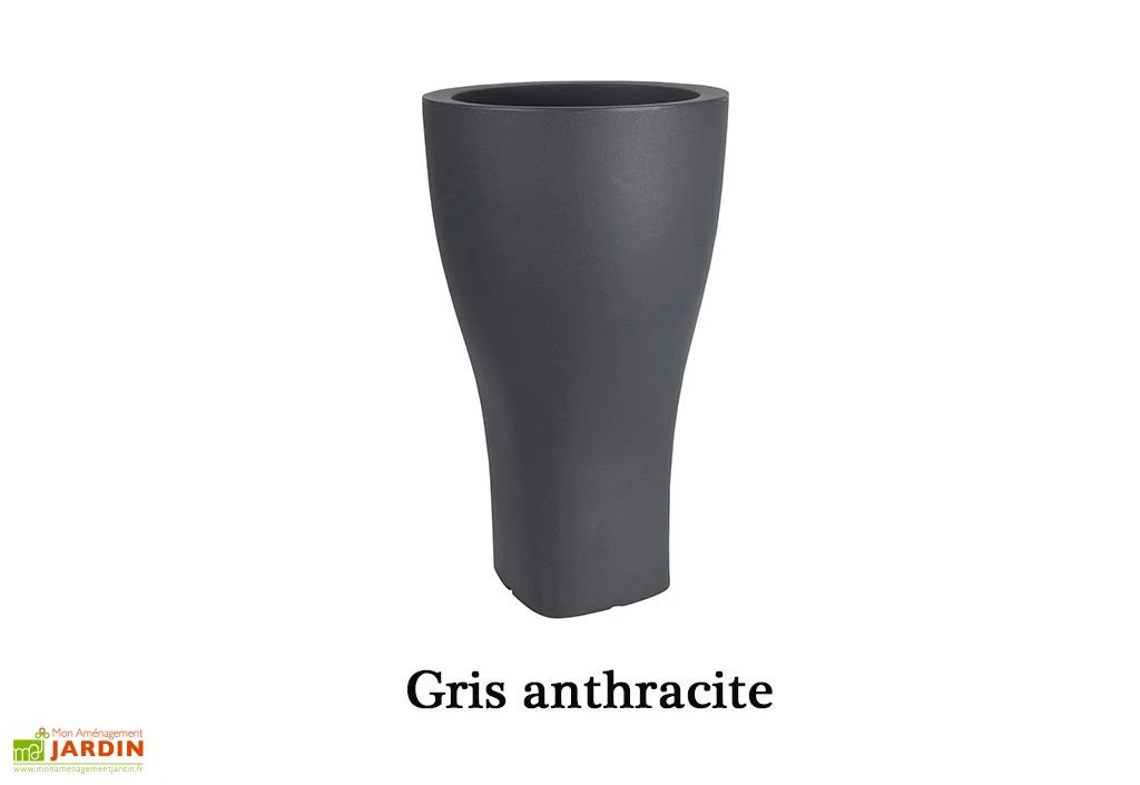 Pot De Fleurs Polyéthylène Domus H85 Ø48 2 Pot De Fleurs Polyéthylène Domus H85 Ø48 – Image 2