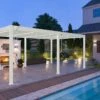 Pergola Bioclimatique Ombréa En Aluminium 4 X 6 M Autoportée - Blanche