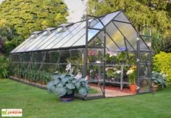 Serre De Jardin En Aluminium Et Polycarbonate Balance – Gris