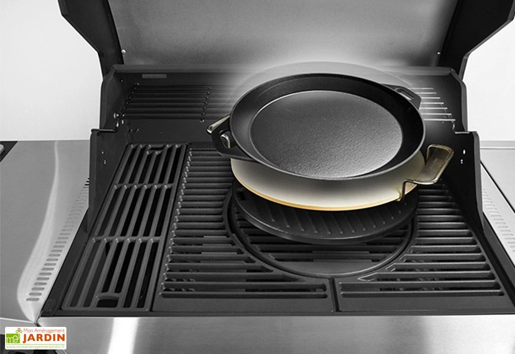 Barbecue Au Gaz En Inox Byron 5T – 180 X 61 X 117 Cm 2 Barbecue Au Gaz En Inox Byron 5T – 180 X 61 X 117 Cm – Image 2