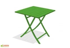 Guéridon Pliant Marius 70x70 11 Guéridon Pliant Marius 70x70 -Abriet Mobilier Soldes Boutique gueridon pliant vert aluminium