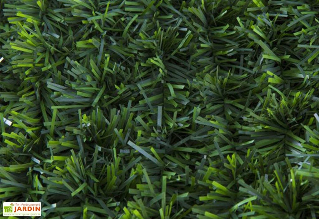 Haie Artificielle Avec Brins De 2 Couleurs En PVC – Square Deluxe 2 Haie Artificielle Avec Brins De 2 Couleurs En PVC – Square Deluxe – Image 2