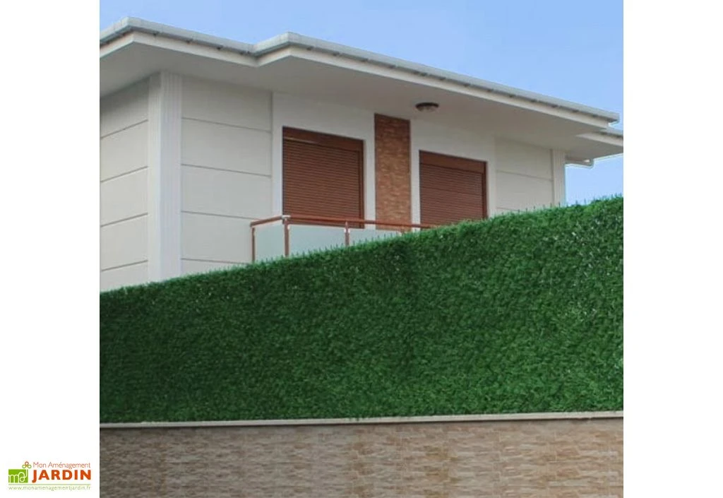 Haie Artificielle Avec Brins De 2 Couleurs En PVC – Square Deluxe 3 Haie Artificielle Avec Brins De 2 Couleurs En PVC – Square Deluxe – Image 3