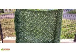 Haie Artificielle En PVC De 243 Brins Lux - 3 X 1,50 M -Abriet Mobilier Soldes Boutique haie artificielle 243 brins 3