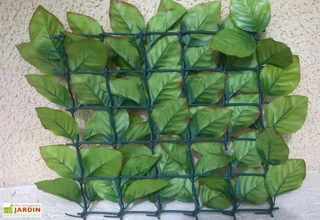 Haie Artificielle Feuilles De Rosier 1x3m 3 Haie Artificielle Feuilles De Rosier 1x3m – Image 3