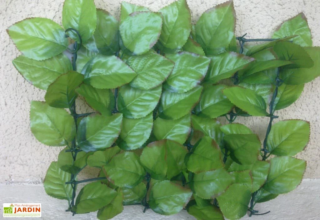 Haie Artificielle Feuilles De Rosier 1x3m 4 Haie Artificielle Feuilles De Rosier 1x3m – Image 4