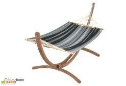 Ensemble Hamac En Tissu Et Support En Bois – Set EsKapade 11 Ensemble Hamac En Tissu Et Support En Bois – Set EsKapade -Abriet Mobilier Soldes Boutique hamac balancelle lit jardin carbone 1