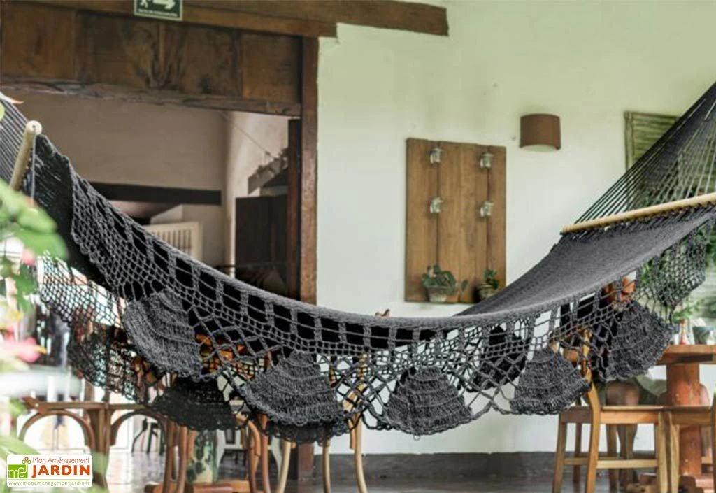 Hamac En Coton Tissé à La Main 100 X 237 Cm - Managua L 2 Hamac En Coton Tissé à La Main 100 X 237 Cm - Managua L – Image 2