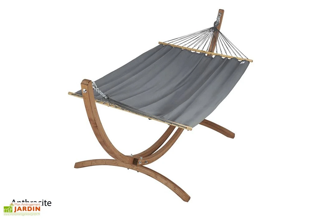 Ensemble Hamac En Tissu Et Support En Bois – Set EsKapade 4 Ensemble Hamac En Tissu Et Support En Bois – Set EsKapade – Image 4