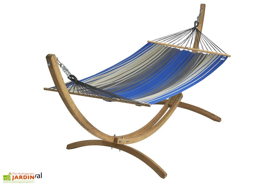 Ensemble Hamac En Tissu Et Support En Bois – Set EsKapade 3 Ensemble Hamac En Tissu Et Support En Bois – Set EsKapade – Image 3