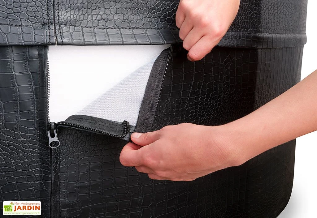 EXIT TOYS Spa Extérieur Rigide Rond 2 Places Ø 165 Cm – Leather Premium Noir 6 EXIT TOYS Spa Extérieur Rigide Rond 2 Places Ø 165 Cm – Leather Premium Noir – Image 6