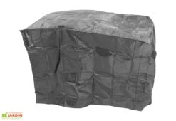 Brasero Plancha D’extérieur Avec Plan De Travail - 125 X 80 X 95 Cm -Abriet Mobilier Soldes Boutique housse protection noire 1